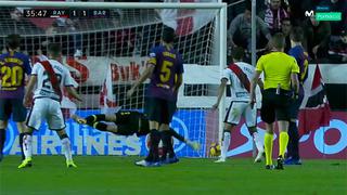 Barcelona vs. Rayo Vallecano: centro de Advíncula, mal despeje culé y golazo para el 1-1 | VIDEO