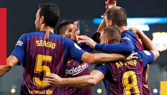 Barcelona y Sevilla disputaron el primer título de la Supercopa de España en terreno neutral. Con susto, los culés se quedaron con la victoria. (Foto: Barcelona)