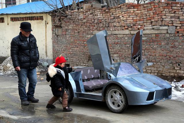 FOTOS: Abuelo construye mini Lamborghini para su nieto - 1