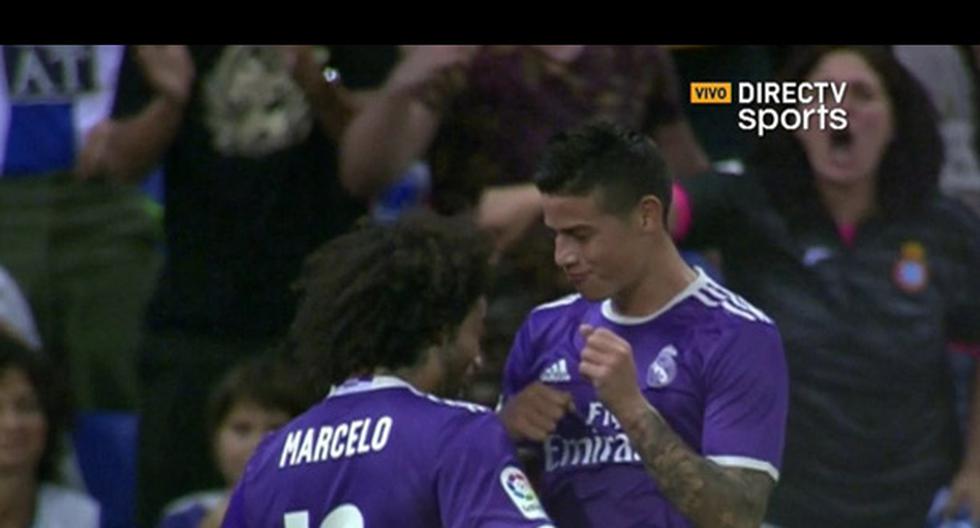 James Rodríguez se mandó un golazo con el Real Madrid. (Foto: DirecTV Sports)