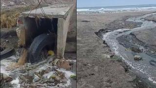 Playa de San Pedro: denuncian contaminación por desagüe que arroja aguas servidas al mar de Lurín