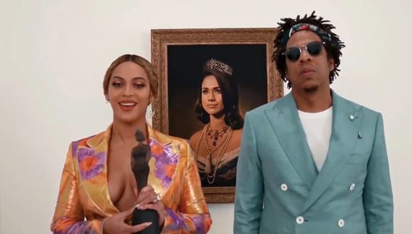 Beyoncé y Jay-Z enviaron video de agradecimiento (Foto: Brit Awards)
