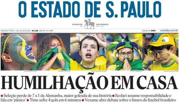 Prensa brasileña: "humillación, vergüenza, indignación"