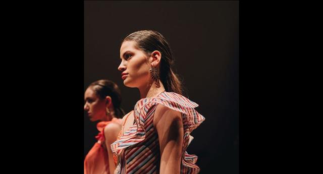 Daniela Lopez en la pasarela de Claudia Jiménez, durante el LIFWeek primavera verano 19.20. (Foto: Instagram: @danielalopez_s)