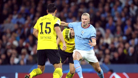 Con gol de Haaland: Manchester City derrotó a Dortmund en la Champions League