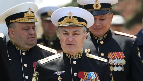 El comandante de la flota rusa del Mar Negro, vicealmirante Viktor Sokolov. (Foto: REUTERS/Alexey Pavlishak)