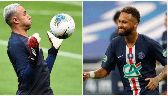 Neymar y Keylor Navas , protagonistas de un divertido video de Tik Tok. (Foto: AFP)