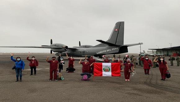 Loreto: médicos, enfermeras y obstetras viajan a ‘Datem del Marañón’ para luchar contra el COVID-19. (Foto: Minsa)