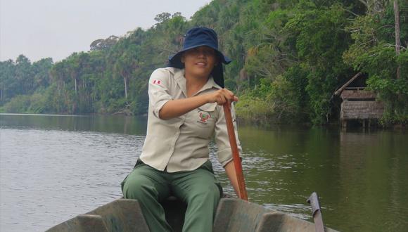 Jessica Pisconte ingresó como guardaparque a la Reserva Nacional Tambopata en el año 2016. Foto: Rhett A. Butler