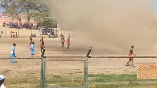 ¿Por qué se formó un remolino de tierra durante un partido de fútbol en Piura? Senamhi da la explicación 