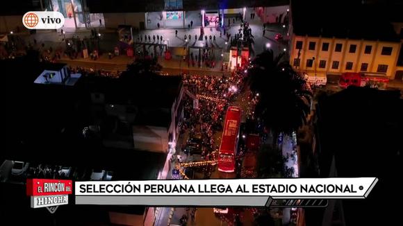 Selección Peruana llega al Estadio Nacional
