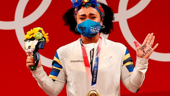 Neisi Dajomes es la primera mujer ecuatoriana que gana una medalla olímpica | Foto: EFE