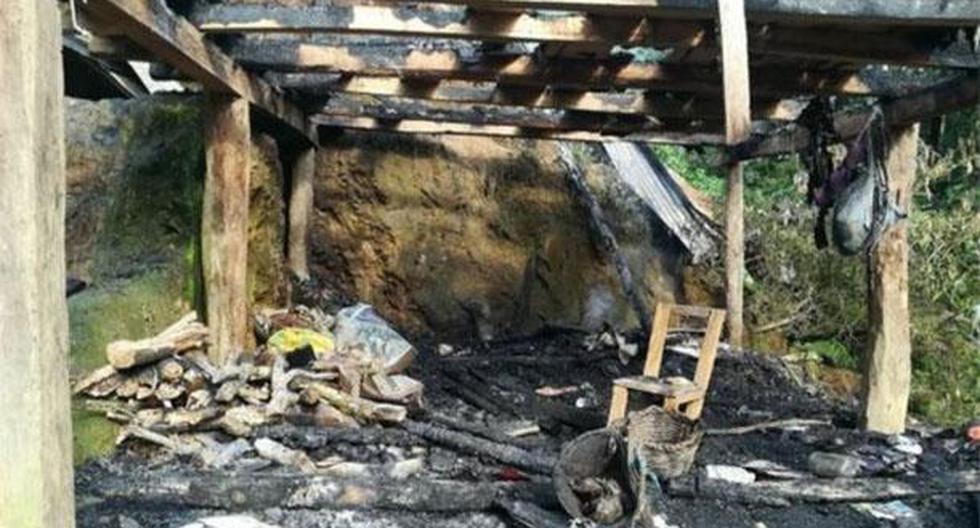 Perú. Dos menores fallecen tras incendiarse su vivienda en Satipo por una vela encendida. (Foto: Agencia Andina)