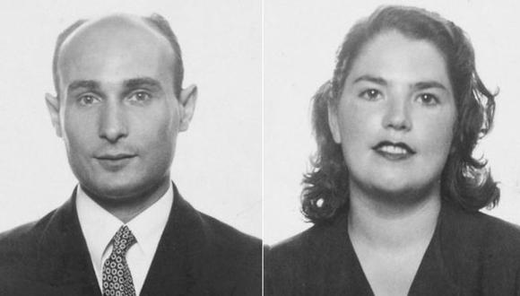 Joan Pujol, que aparece en la imagen con su esposa Araceli, fue un agente doble que ayudó a engañar a los nazis sobre las operaciones del Día D. (Foto: PA)