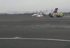 Aeropuerto Jorge Chávez: avión aterrizó de emergencia [VIDEO]