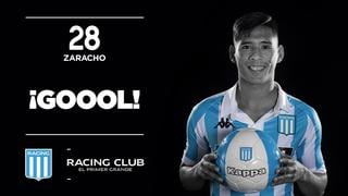 Racing vs. Godoy Cruz: Matías Zaracho y el gran remate dentro del área para el 2-0 | VIDEO