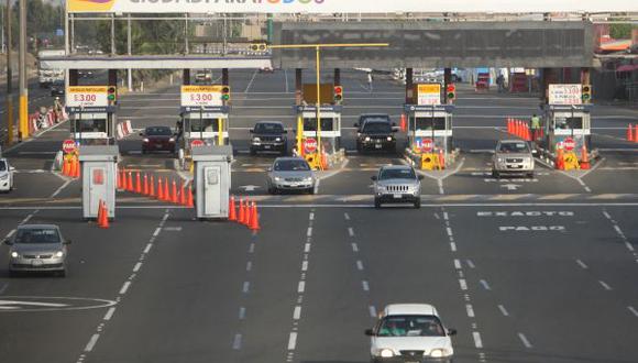 Peajes de Panamericana Sur y Norte se incrementan desde hoy