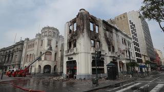 Plaza San Martín: así quedó el edificio de 1912 destruido por incendio | FOTOS