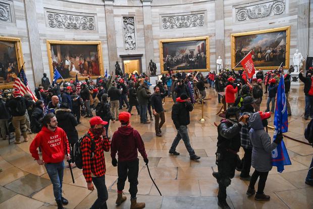 Trump supporters stormed the Capitol in Washington DC in January 2021.