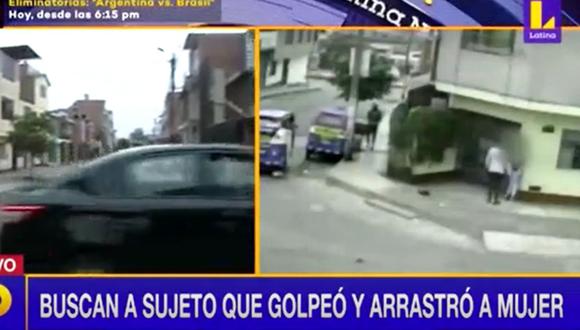 La cobarde agresión fue registrada por las cámaras de seguridad de la zona | Captura de video / Latina