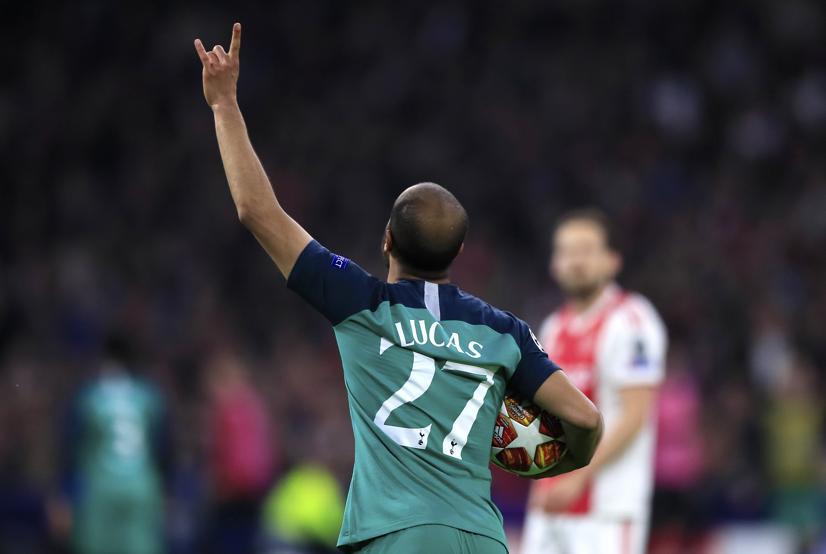 Primer aniversario del milagro que gestó el Tottenham en Ámsterdam. El héroe de aquella noche: Lucas Moura. (Foto: AP)