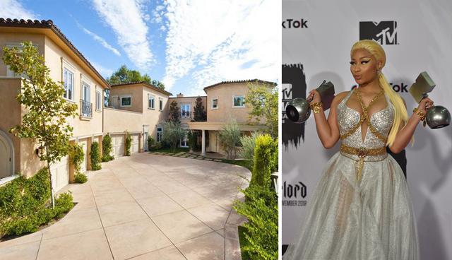 La cantante Nicki Minaj, junto a su novio Meek Mill, alquilaron una espectacular mansión en la zona de Beverly Hills por US$ 30.000 al mes. (Foto: Sotheby International Realty / AFP)