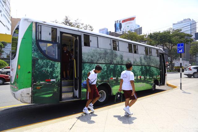 Municipalidad de San Isidro pone a disposición su servicio “MiBus Escolar”. (Foto: Difusión)