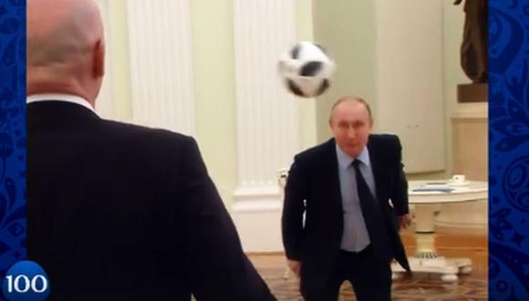 Facebook | Vladimir Putin sorprende con habilidades futbolísticas | VIDEO (Foto: Captura)
