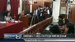 Villa El Salvador: condenado a 11 años por robar un celular