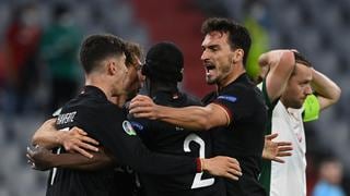 Alemania empató 2-2 ante Hungría y clasifica a la siguiente ronda de la Eurocopa