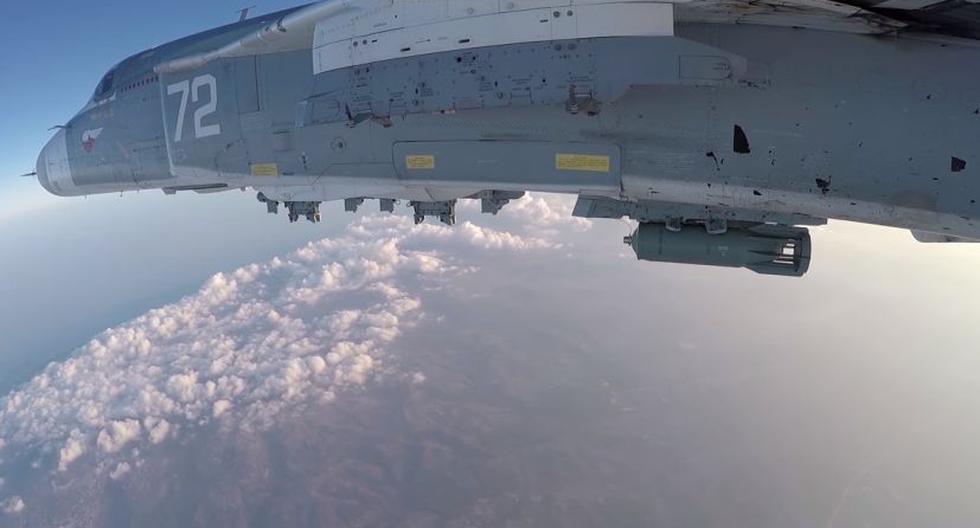 Aviones rusos en acción contra ISIS en Siria. (Foto: Ministerio de Defensa de Rusia / YouTube)
