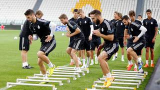 Real Madrid entrenó y reconoció el estadio de la Juventus