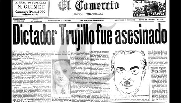 Así ocurrió: En 1961 muere el dictador Rafael Leónidas Trujillo