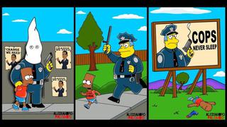 Los Simpson protestan contra el racismo y abuso policial