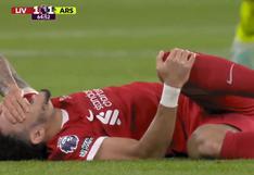 Luis Díaz lesionado: así se retiró del Liverpool vs Arsenal en Anfield por Premier League | VIDEO