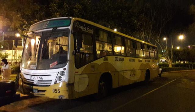 El bus de la empresa Etulsa fue llevado a la comisaría de San Antonio, en Miraflores.