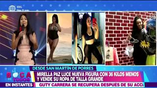 Mirella Paz reaparece en televisión y muestra su radical cambio al bajar 36 kilos