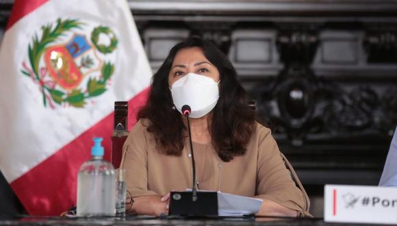 La primera ministra Violeta Bermúdez informó sobre la situación de la pandemia en el país. (Foto: Archivo PCM).