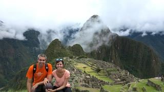 Viajeros que dan la vuelta al mundo conocieron Machu Picchu