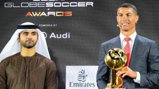 Cristiano Ronaldo se llevó el trofeo al mejor jugador del siglo en la ceremonia del Globe Soccer Awards 