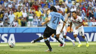 Uruguay vs. Costa Rica: la secuencia del gol de penal de Cavani