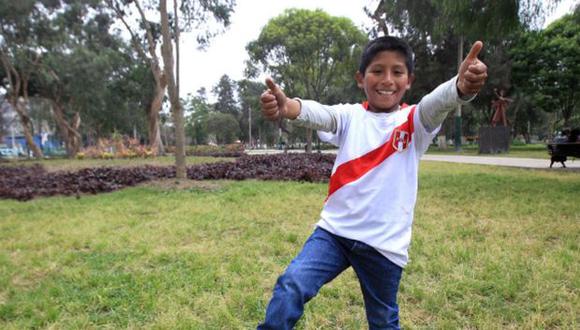 Mateo, de 9 años, compartirá la principal tribuna del coloso de José Diaz con el presidente Pedro Pablo Kuczynski. (Foto: Agencia Andina)