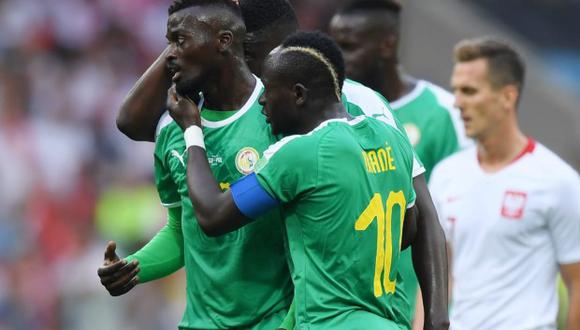 Senegal venció 2-1 a Polonia por el Grupo H del Mundial Rusia 2018. (Foto: AFP)