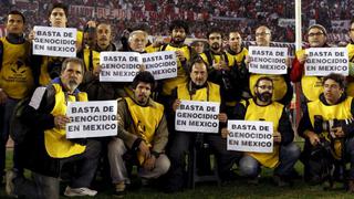 Fotógrafos de la Libertadores: "Basta de genocidios en México"