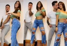 Melissa Paredes y Anthony Aranda se muestran enamorados mientras bailan al ritmo de Romeo Santos