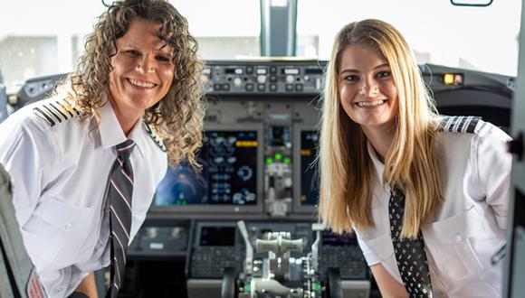 Madre e hija: Holly y Keely Petitt. (Foto: Southwest Airlines Co. | Schelly Stone)