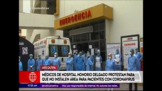 Coronavirus en Perú: médicos de hospital Honorio Delgado denuncian falta de equipos