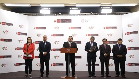 El jefe del Gabinete Ministerial, Gustavo Adrianzén, respaldó a los cuatro ministros que serán interpelados por el Congreso en los próximos días. (Foto: PCM)