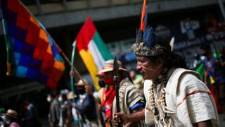 Indígenas colombianos ocupan centro de Bogotá para exigir ser escuchados por Duque |  FOTOS