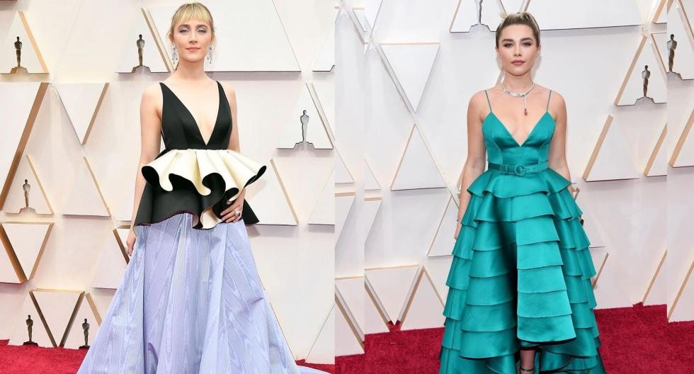'Mujercitas' aspira a seis estatuillas de los Premios Oscar 2020. Los actores de la cinta, como Saoirse Ronan y Florence Pugh, destacaron con sus looks. (Fotos: AFP)